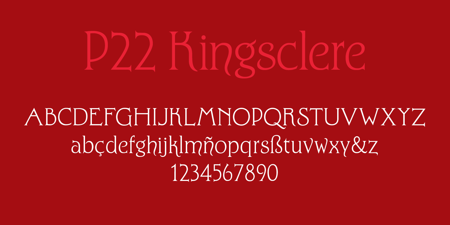 P22 Kingsclere Regular Font preview